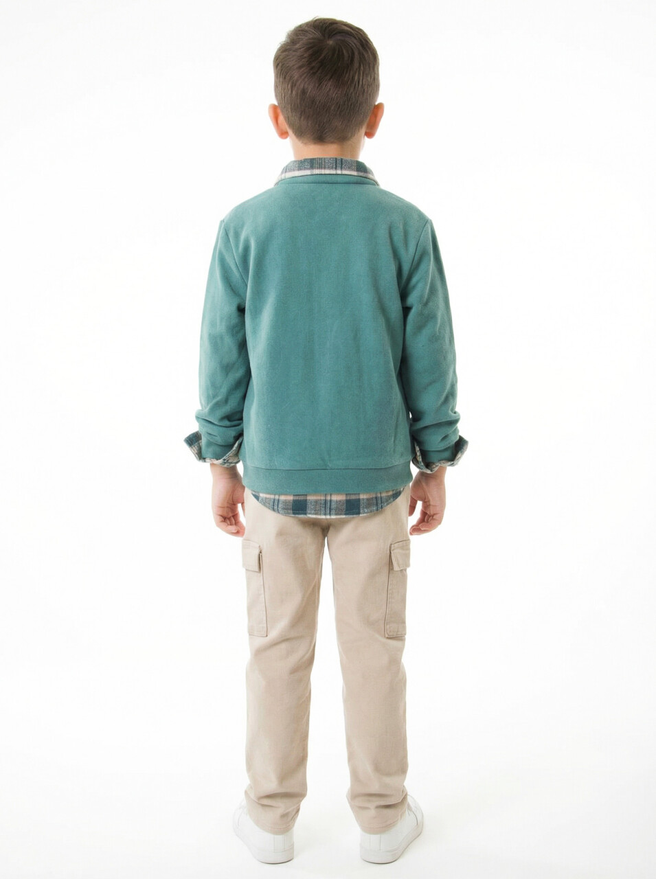 Erkek Çocuk 3'lu Alt Üst Takım 3-8 Yaş 2778 Turkuaz - 4