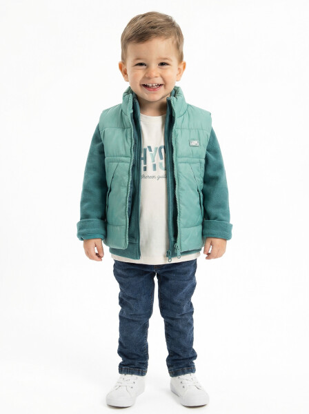 Erkek Çocuk 3'lu Alt Üst Takım 6-36 Ay 2623 Mint - Top Kids