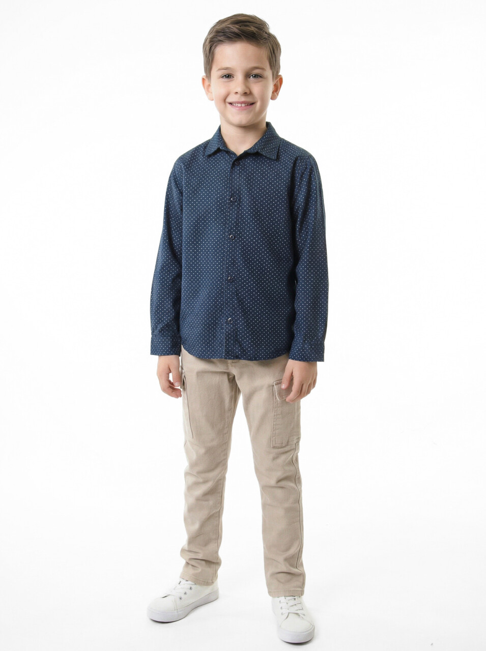 Erkek Çocuk 3'lu Alt Üst Takım 3-8 Yaş 2782 Mavi - Lacivert - 5