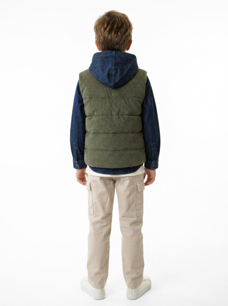 Erkek Çocuk 4'lu Alt Üst Takım 3-8 Yaş 2779 Haki - 2