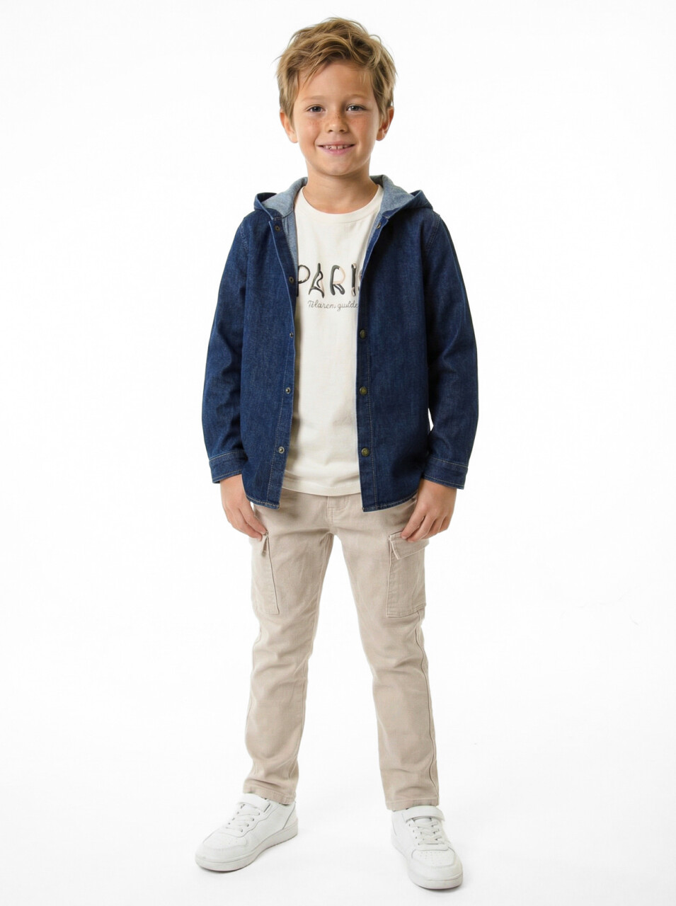 Erkek Çocuk 4'lu Alt Üst Takım 3-8 Yaş 2779 Haki - 3