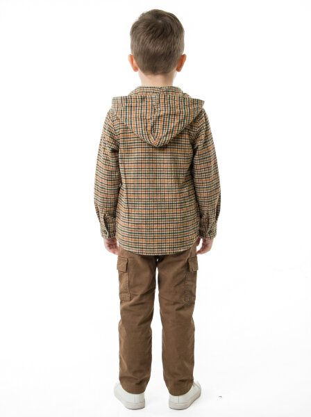 Erkek Çocuk 4'lu Alt Üst Takım 2-7 Yaş 4502 Bej - 4