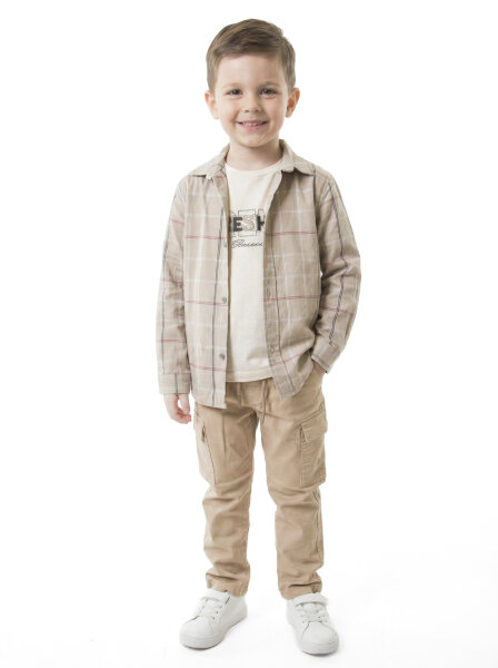 Erkek Çocuk 4'lu Alt Üst Takım 2-7 Yaş 4436 Siyah - 3