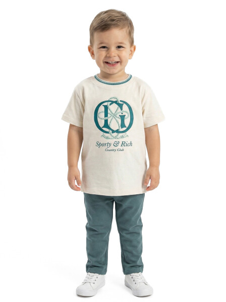 Erkek Çocuk 3'lu Alt Üst Takım 6-36 Ay 4305 Mint - 3