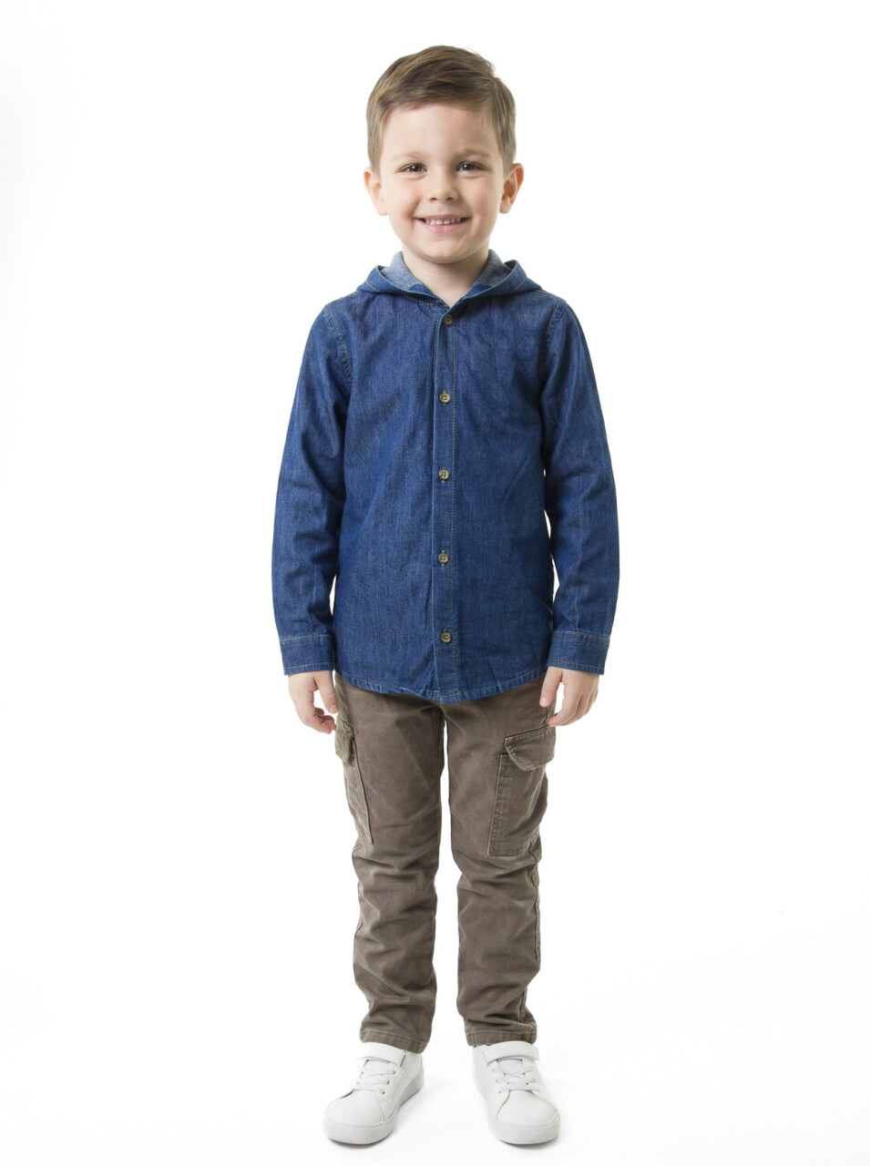 Erkek Çocuk 4'lu Alt Üst Takım 2-7 Yaş 4424 Haki - 5