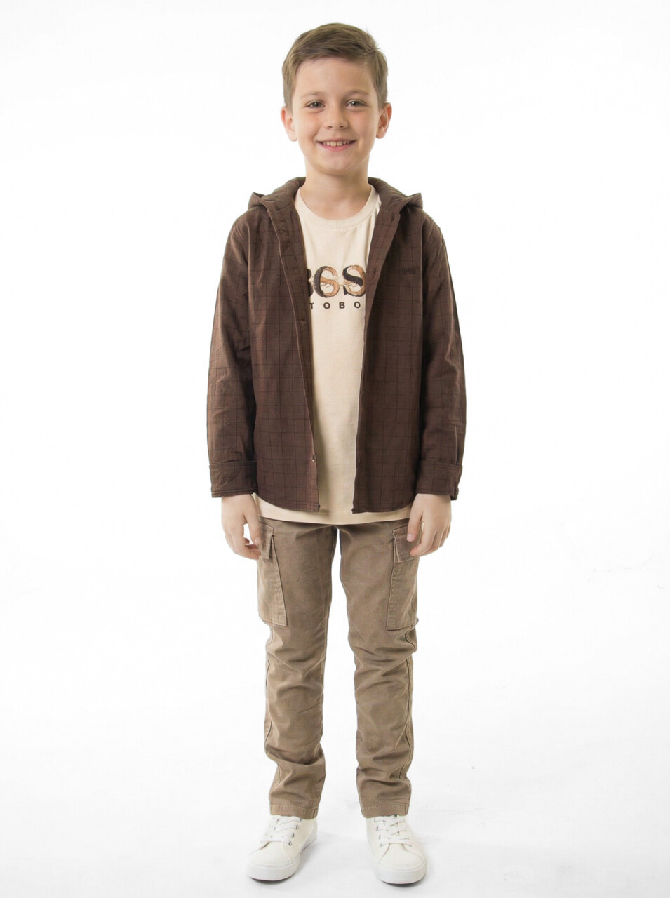 Erkek Çocuk 4'lu Alt Üst Takım 1-5 Yaş 4249 Camel - 4