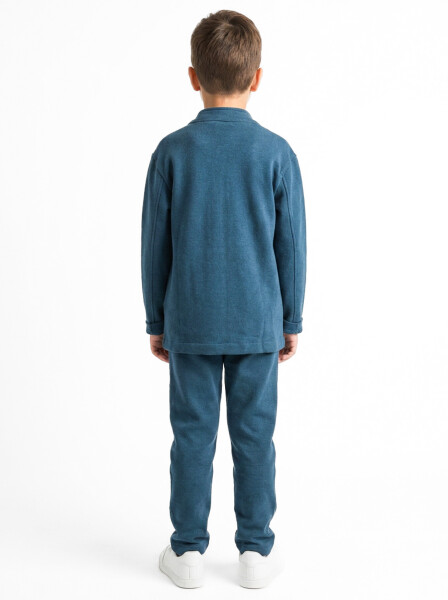 Erkek Çocuk 3'lu Alt Üst Takım 4-10 Yaş 4685 Mavi - 2