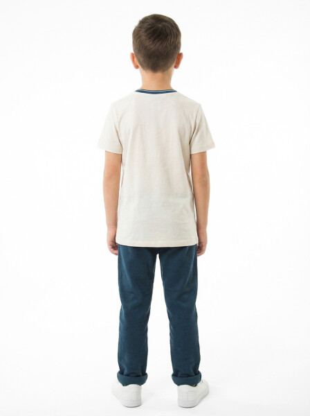 Erkek Çocuk 3'lu Alt Üst Takım 4-10 Yaş 4685 Mavi - 4