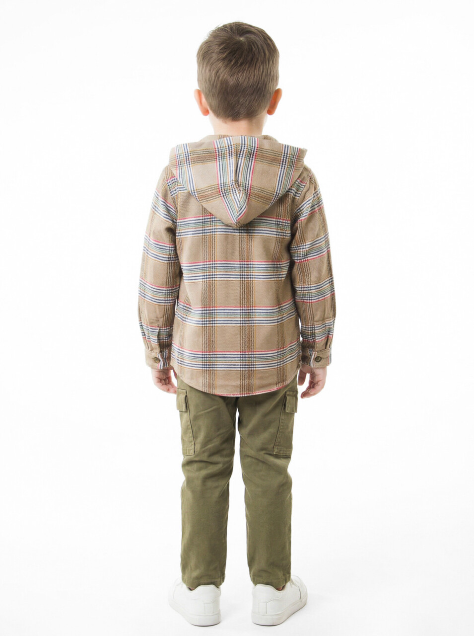 Erkek Çocuk 4'lu Alt Üst Takım 2-7 Yaş 4493 Kahverengi - 4