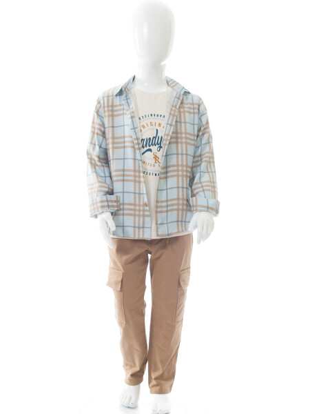 Erkek Çocuk 4'lu Alt Üst Takım 3-8 Yaş 4504 Turkuaz - 10