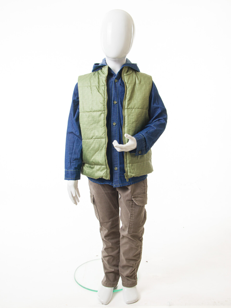 Erkek Çocuk 4'lu Alt Üst Takım 2-7 Yaş 4424 Haki - 11