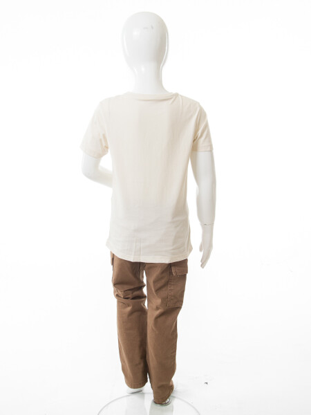 Erkek Çocuk 4'lu Alt Üst Takım 2-7 Yaş 4502 Bej - 16