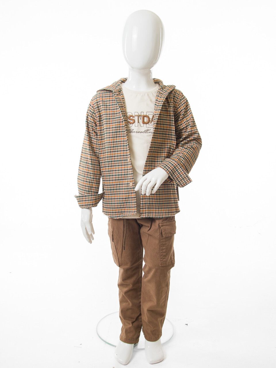 Erkek Çocuk 4'lu Alt Üst Takım 2-7 Yaş 4502 Bej - 10