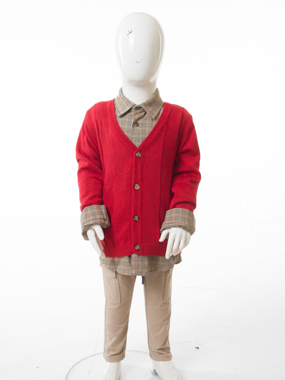 Erkek Çocuk 4'lu Alt Üst Takım 1-5 Yaş 4280 Kırmızı - 6