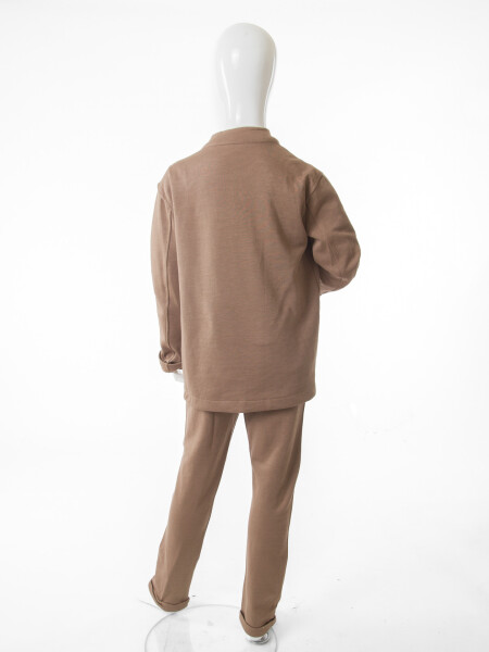 Erkek Çocuk 3'lu Alt Üst Takım 4-10 Yaş 4686 Bej - 7