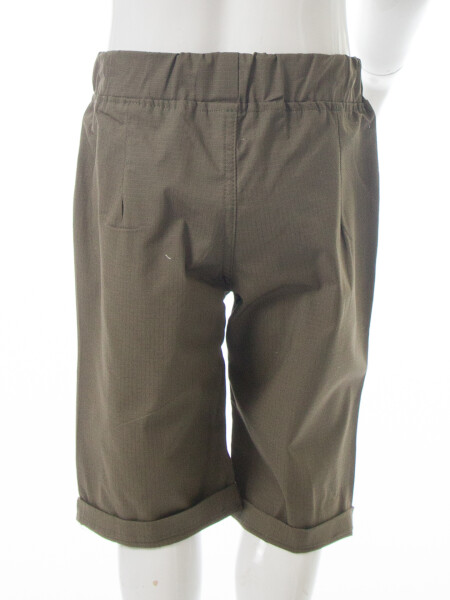 Erkek Çocuk Yazlık 2'li Alt Üst Takım (Gömlek + Şort) 1-5 Yaş 8087 Bej - Haki - 6