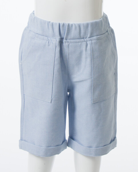 Erkek Çocuk Yazlık 3'lü Alt Üst Takım 6-24 Ay 8050 Ekru - Mavi - 2