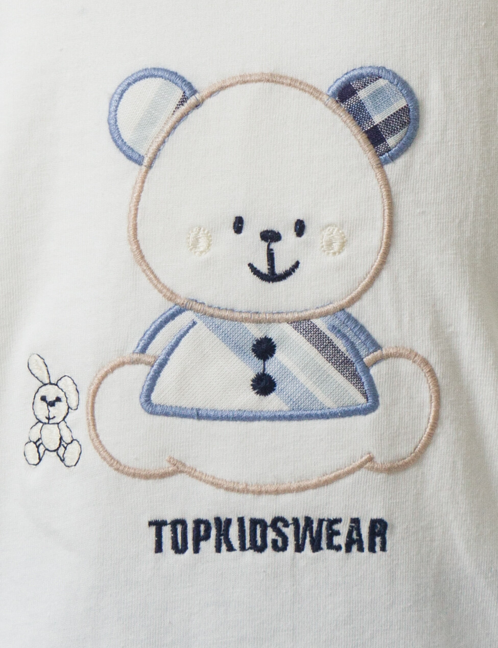 Erkek Çocuk Yazlık 3'lü Alt Üst Takım 6-24 Ay 8050 Ekru - Mavi - 8