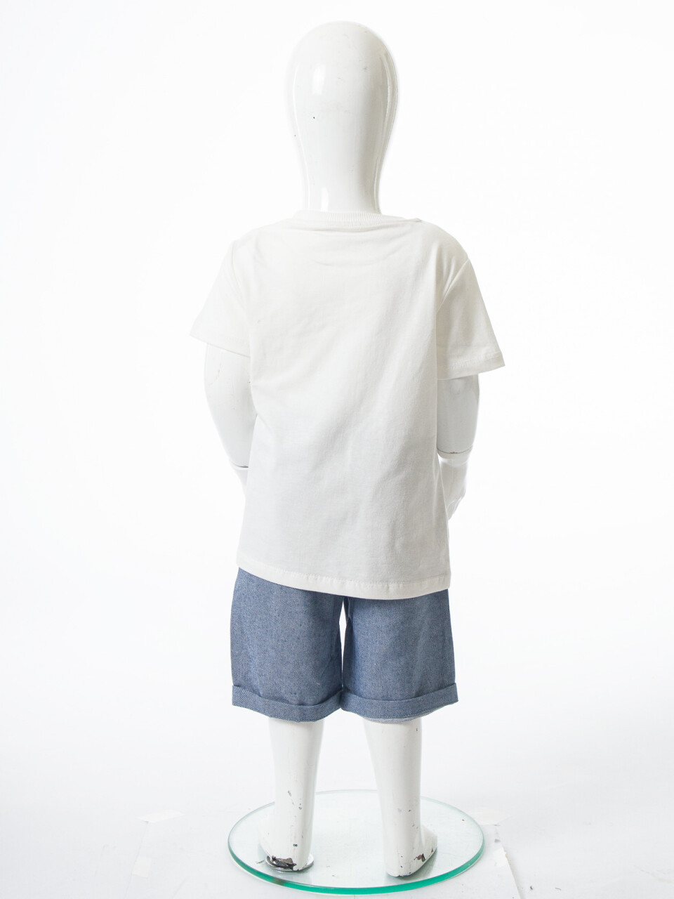 Erkek Çocuk Yazlık 3'lü Alt Üst Takım 6-24 Ay 8097 Bej - Mavi - 8