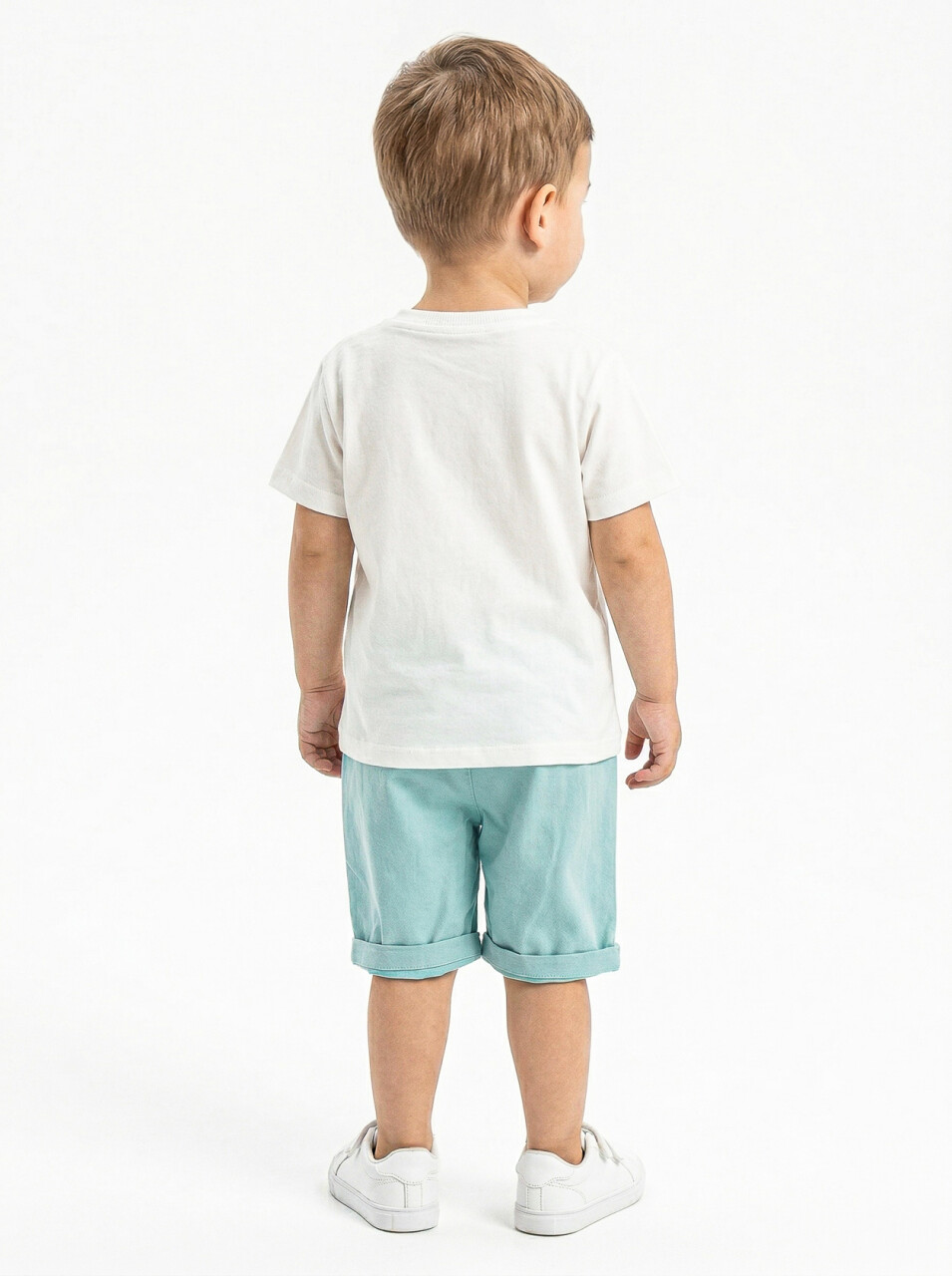 Erkek Çocuk Yazlık 3'lü Alt Üst Takım 6-36 Ay 8228 Turkuaz - 6