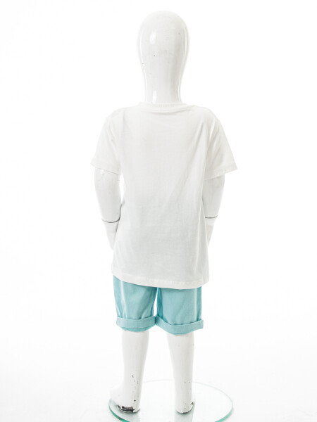 Erkek Çocuk Yazlık 3'lü Alt Üst Takım 6-36 Ay 8228 Turkuaz - 10