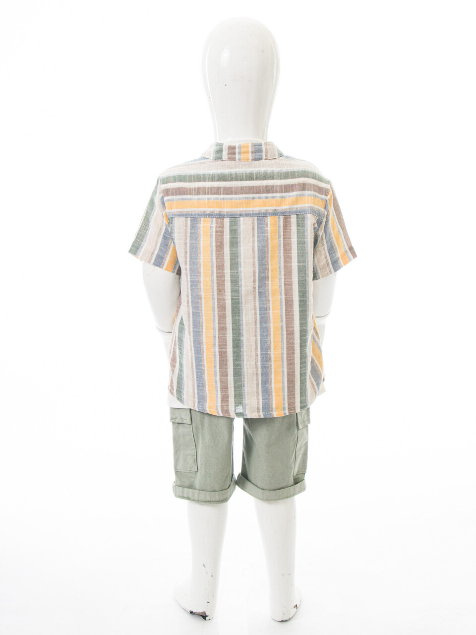 Erkek Çocuk Yazlık 3'lü Alt Üst Takım 6-36 Ay 8213 Bej - Mint - 7