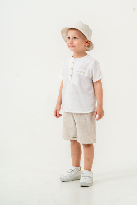 Erkek Çocuk Alt Üst Takım 6-24 Ay 8022 Ekru - Bej - 3