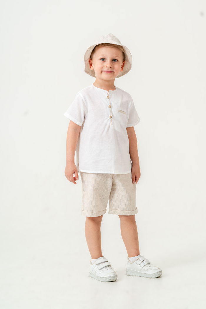 Erkek Çocuk Alt Üst Takım 6-24 Ay 8022 Ekru - Bej - 4