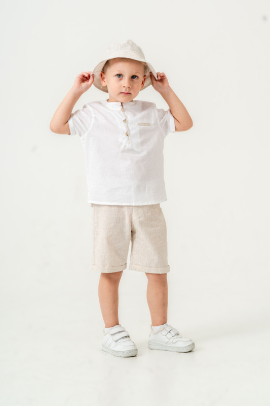 Erkek Çocuk Alt Üst Takım 6-24 Ay 8022 Ekru - Bej - 5