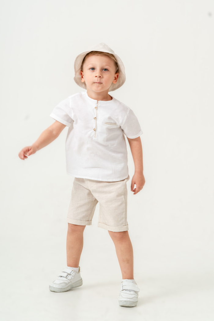 Erkek Çocuk Alt Üst Takım 6-24 Ay 8022 Ekru - Bej - 8