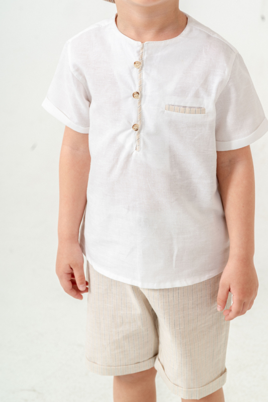 Erkek Çocuk Alt Üst Takım 6-24 Ay 8022 Ekru - Bej - 9