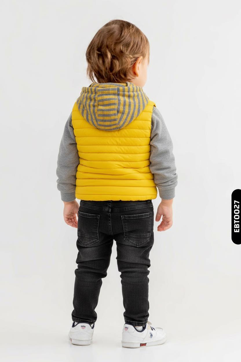 Erkek Çocuk Alt Üst Takım 1-5 Yaş 2542 Gri - Sari - 2