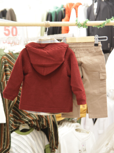 Erkek Çocuk Alt Üst Takım 6-36 Ay 2505 Bordo - 5