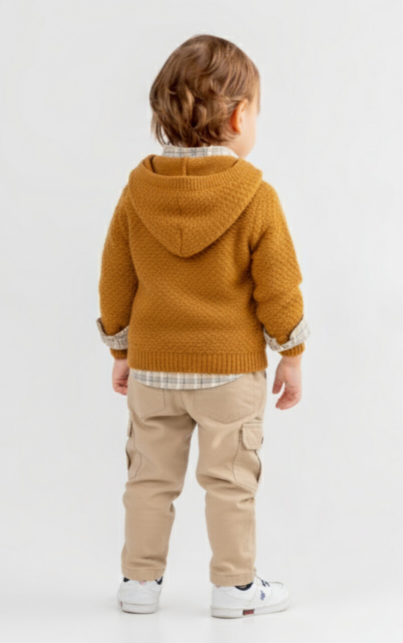 Erkek Çocuk Alt Üst Takım 6-36 Ay 2516 Turuncu - 2