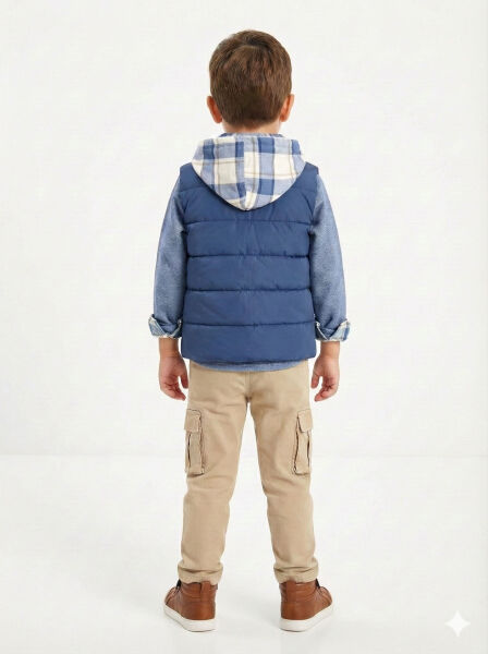 Erkek Çocuk Alt Üst Takım 3-8 Yaş 2703 Mavi - 3