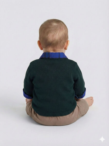 Erkek Çocuk 3'lü Alt Üst Takmı 6-36 Ay 2512 Haki - 2