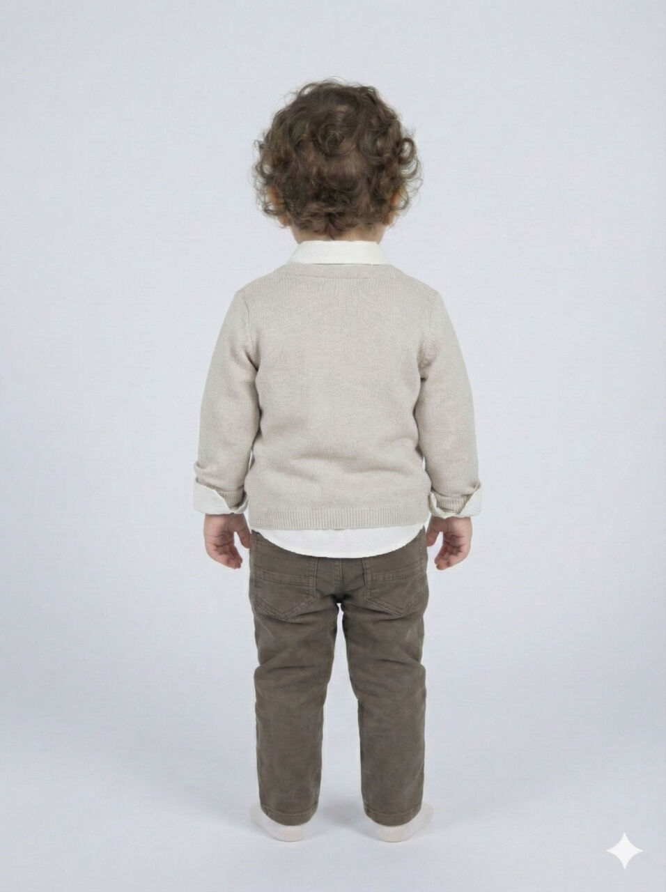 Erkek Çocuk 3'lü Alt Üst Takmı 1-5 Yaş 4263 Bej - 2