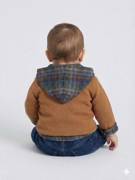 Erkek Çocuk 4'lü Alt Üst Takmı 6-36 Ay 4283 Hardal - 2