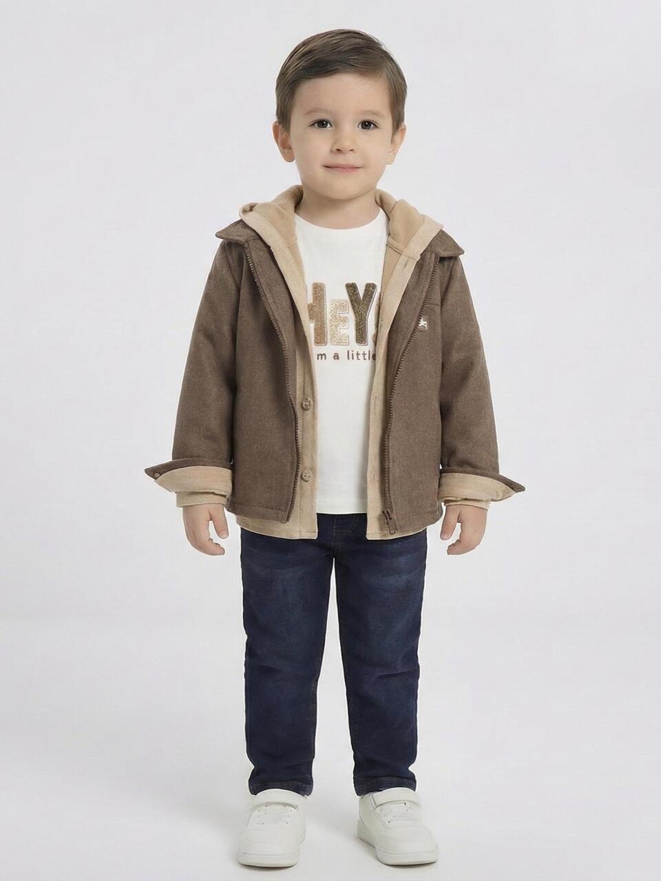 Erkek Çocuk Alt Üst Takım 3-8 Yaş 2740 Kahverengi - 1