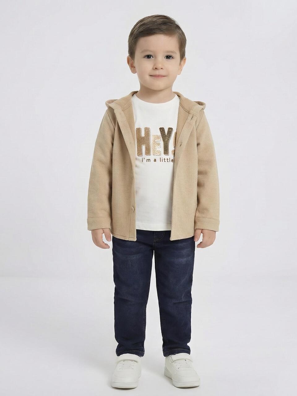 Erkek Çocuk Alt Üst Takım 3-8 Yaş 2740 Kahverengi - 3