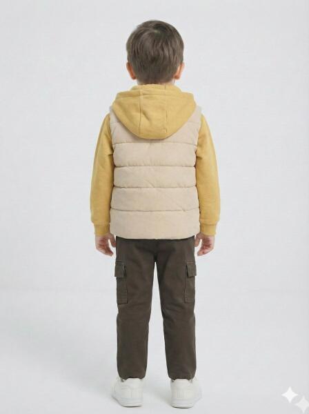 Erkek Çocuk Alt Üst Takım 3-8 Yaş 2719 Bej - Hardal - 2