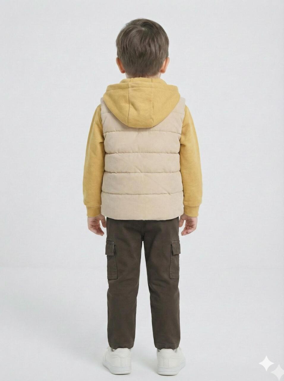 Erkek Çocuk Alt Üst Takım 3-8 Yaş 2719 Bej - Hardal - 2