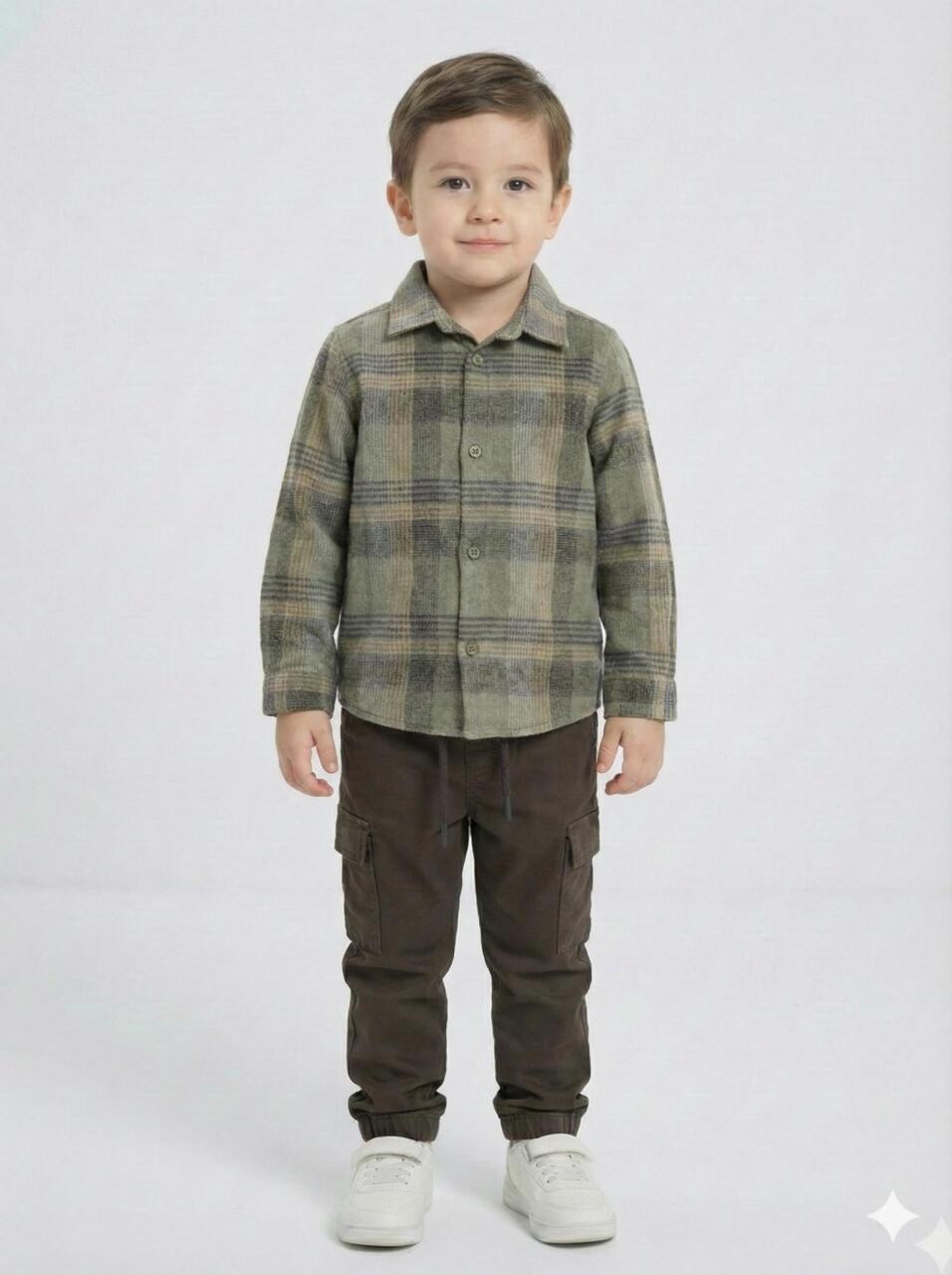 Erkek Çocuk Alt Üst Takım 3-8 Yaş 2719 Bej - Hardal - 4