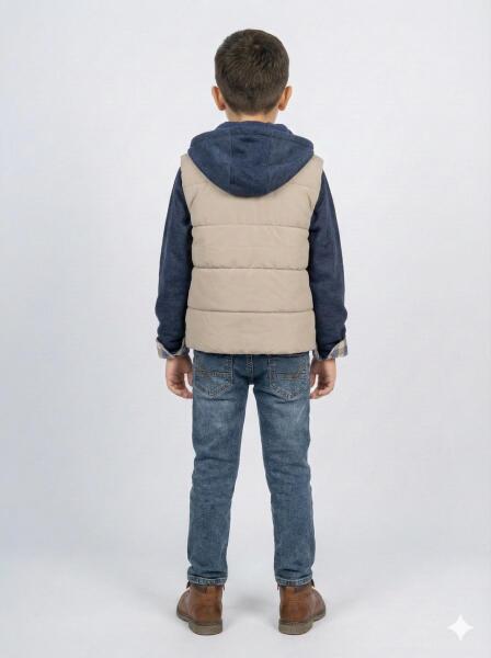 Erkek Çocuk Alt Üst Takım 3-8 Yaş 2722 Gri - Lacivert - 2