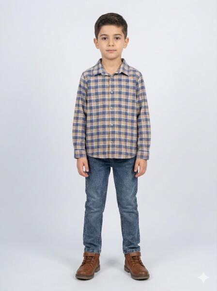 Erkek Çocuk Alt Üst Takım 3-8 Yaş 2722 Gri - Lacivert - 4