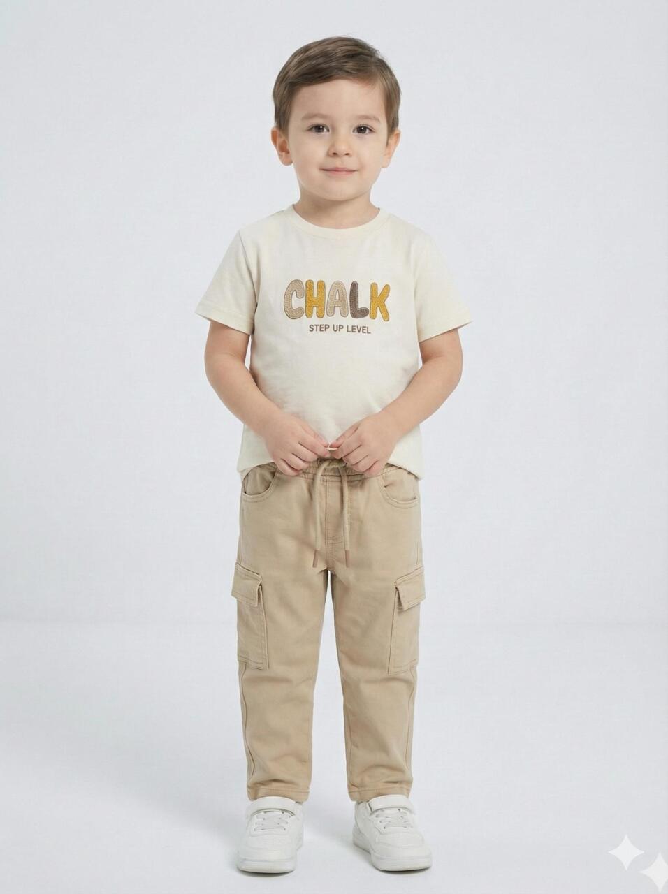 Erkek Çocuk Alt Üst Takım 3-8 Yaş 2728 Kahveringi - Hardal - 4