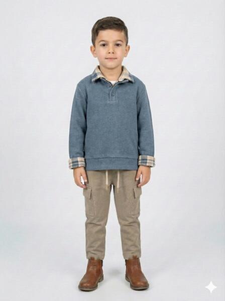 Erkek Çocuk Alt Üst Takım 6-36 Ay 2555 Mavi - Mint - 3