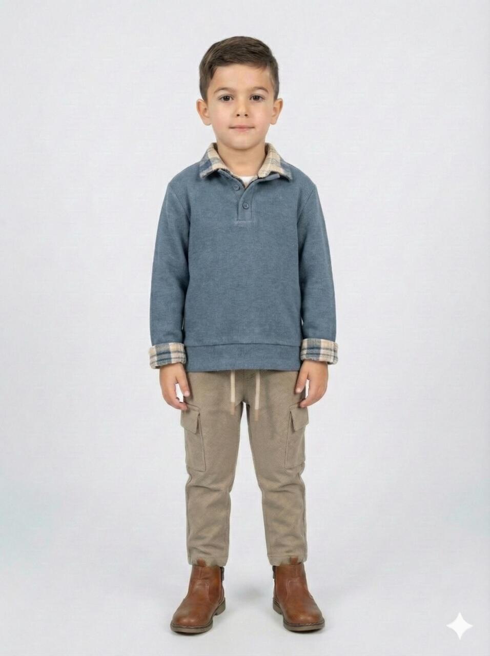 Erkek Çocuk Alt Üst Takım 6-36 Ay 2555 Mavi - Mint - 3