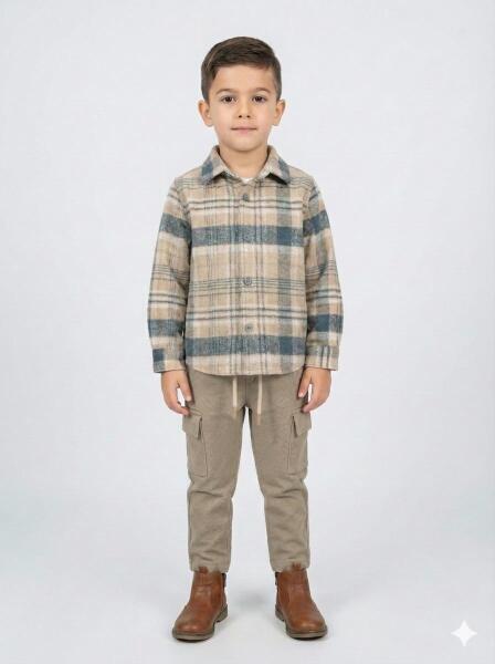 Erkek Çocuk Alt Üst Takım 6-36 Ay 2555 Mavi - Mint - 4