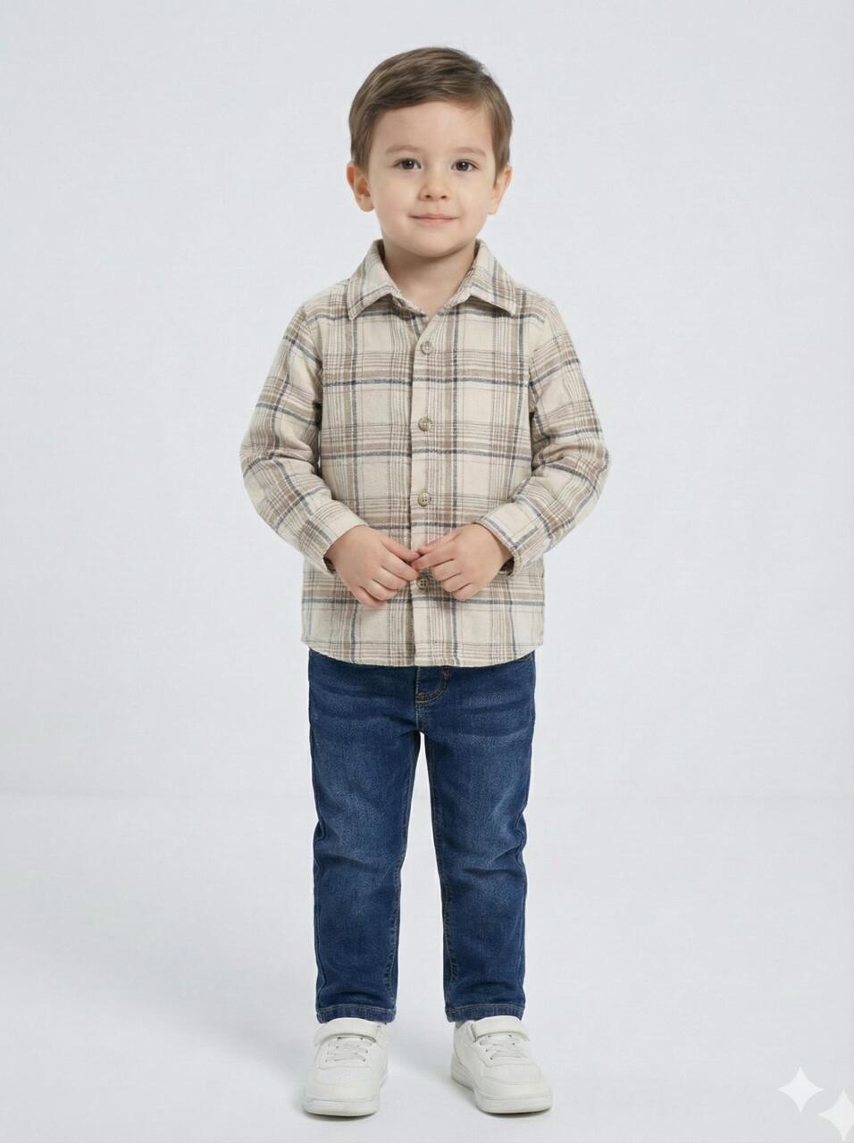 Erkek Çocuk Alt Üst Takım 6-36 Ay 2627 Bej - 4